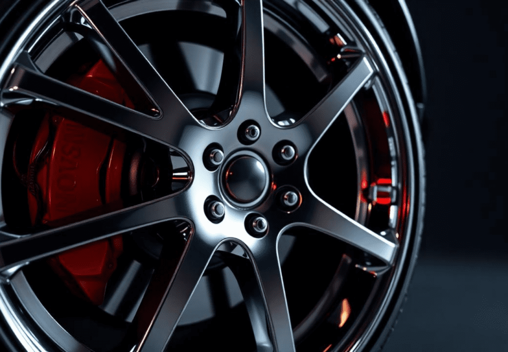 Closeup of a wheel